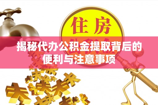 遵化揭秘代办公积金提取背后的便利与注意事项