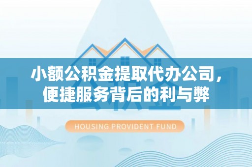 遵化小额公积金提取代办公司，便捷服务背后的利与弊