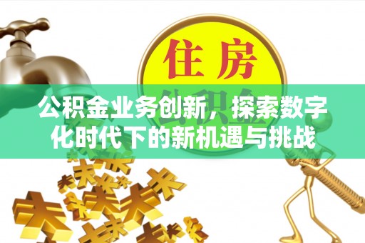 遵化公积金业务创新，探索数字化时代下的新机遇与挑战