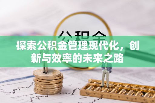 遵化探索公积金管理现代化，创新与效率的未来之路