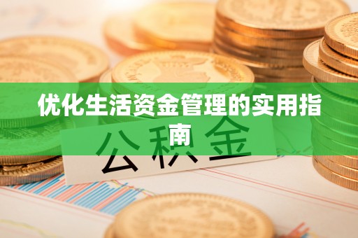 遵化优化生活资金管理的实用指南