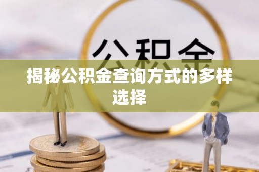 遵化揭秘公积金查询方式的多样选择