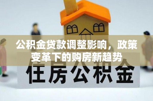 遵化公积金贷款调整影响，政策变革下的购房新趋势