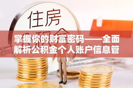 遵化掌握你的财富密码——全面解析公积金个人账户信息管理与优化