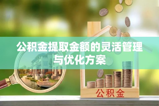 遵化公积金提取金额的灵活管理与优化方案